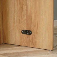 HOMCOM Table à Manger Pliante Gain de Place en Bois, 90x60x74cm, Chêne(m-4)