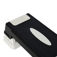 HOMCOM Stepper Professionnel d'Aérobic Fitness en Plastique 71 x 28 x 12,5 cm / 17,5 cm / 22,5 cm Noir et Gris(m-4)