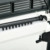 PawHut Aquarium de 13L à Éclairage LED avec Trous de Ventilation, en Verre HD et ABS, 29x20x30.5 cm(m-4)