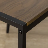 HOMCOM Ensemble de Salle à Manger 5 Pièces avec 1 Table Rectangulaire 100x63x76.5 cm et 4 Chaises 45x40x82 cm, en Acier et MDF(m-3)