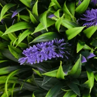 HOMCOM Ensemble de 2 plantes artificielles, plante artificielle résistante aux UV dans un pot de fleurs, plante d'intérieur de 70 cm pour salon, jardin(m-4)