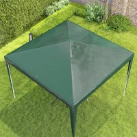 Outsunny Tonnelle de Jardin 3x3 m Portable avec Couverture Anti UV, Vert(m-3)