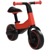 AIYAPLAY Bicicleta sem Pedais para Crianças acima de 18 Meses com Assento Ajustável em 30-36,5 cm Rodas de Ø19 cm 66,5x34x46,5 cm Vermelha(m-10)