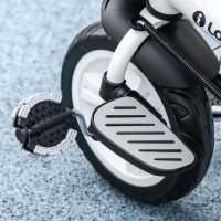 HOMCOM Tricycle pour enfants 6-en-1 avec Poignée de Poussée, Auvent, Ceinture, Panier de Rangement, 18+ mois, Rouge(m-5)