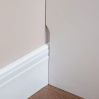HOMCOM Cache-radiateur à Lattes Moderne et Elégant pour la Maison, en MDF et Acier, 120x18x84cm, Blanc(m-3)