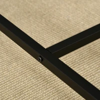 HOMCOM Ensemble Table Haute avec 4 Tabourets Style Industriel en Métal et Bois, Chêne Clair(m-4)