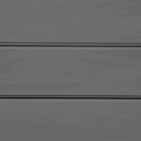 Outsunny Banc de parc 2 places en bois, banc d'assise résistant aux intempéries et aux UV avec dossier 116 x 56 x 80 cm, Gris(m-5)