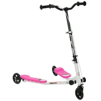 HOMCOM 3 Wheels Foldable Scooter Tri Slider Winged Push Motion(m-10)