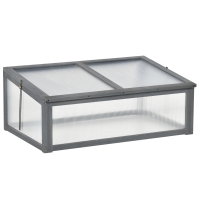 Outsunny Mini Serre, Petite Serre pour le Jardin, avec Plaques PC, Bonne Transmission de la Lumière, 100L x 65l x 40H cm