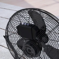 HOMCOM Ventilateur de Table, Climatiseur, 4 Vitesses, Pivotant, Noir(m-5)