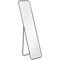 HOMCOM Espejo de Cuerpo Entero con Luz LED 150x40 cm con Iluminación de 3 Colores Función de Memoria y Táctil Inteligente Negro(m-1)