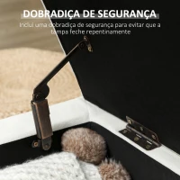 HOMCOM Banco de Arrumação Baú Estofado em Veludo com Pés de Madeira Capacidade 71L para Quarto Entrada ou Sala 100x50x43 cm Creme(m-9)