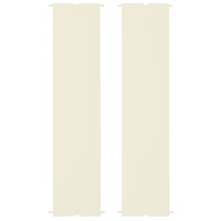 Outsunny Copertura per Gazebo Pergola 3x3 m in Poliestere con Tasche e Cinghie, 488x122 cm, Bianco Crema(m-1)