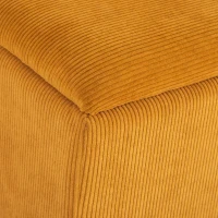 HOMCOM Banc Coffre en Polyester et Bois pour Chambre à Coucher et Entrée, 95x38x45 cm, Orange(m-3)