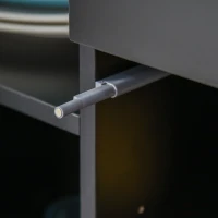 HOMCOM Mobiletto Polyvalent pour Maison et Bureau avec 2 Tiroirs et 2 Armoires, Ouverture à Pression, 79x36x74cm(m-4)