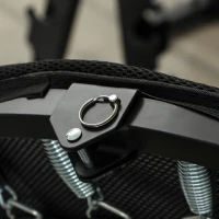 SPORTNOW Trampoline de Fitness Ø102 cm Cama Élastica Pliable avec Cadre en Acier Antidérapant Charge 100 kg Bleu(m-4)