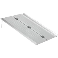 HOMCOM Rampe de chargement rampe d'accès pour fauteuil roulant pliable antidérapante capacité de chargement 270 kg(m-10)