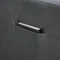 HOMCOM Fauteuil Relaxant avec Aide au Levage, Télécommande, Repose-Pied Extensible, 71 cm x 94 cm x 104 cm, Gris(m-5)