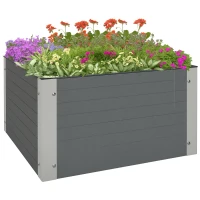 Outsunny Kit de Pat de Ggradina Inaltat cu Baza Deschisa(m-1)