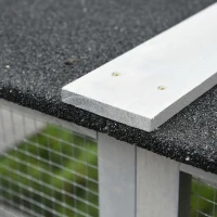 PawHut Wooden Catio Cat Outdoor Enclosure, Cat Cage with Waterproof Roof, Platforms, for Multiple Kittens, 180 x 98 x 180 cm(m-8)