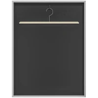 Cadru HOMCOM T-frame pentru tricou din aliaj de aluminiu cu acrilic și captuseală interioară din feltro, 70 x 90 cm(m-6)