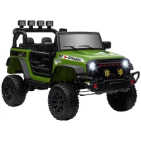 AIYAPLAY Buggy 4x4 mașină electrică pentru copii UTV cu telecomandă 2.4Ghz 2 motoare 12 V verde(m-1)
