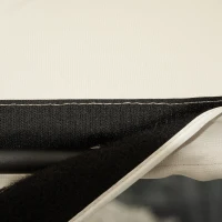 Outsunny Dondolo a 2 Posti da Giardino con Tettuccio Regolabile, 140x118x162cm Beige(m-7)