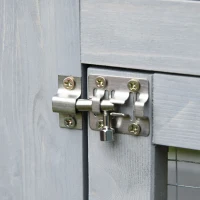 PawHut Wooden Catio Cat Outdoor Enclosure, Cat Cage with Waterproof Roof, Platforms, for Multiple Kittens, 180 x 98 x 180 cm(m-9)