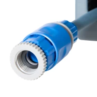 Outsunny Schlauchtrommel 10,2 m Schlauchaufroller Automatik schwenkbar Druckluft Garten Druckluftschlauch Kunststoff Grau(m-9)