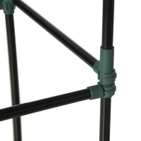 Outsunny Pat de grădină jardinieră rectangular din metal cu tuteuri pentru roșii și plante cățărătoare 180 x 90 x 29,5 cm(m-4)