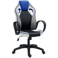 HOMCOM Cadeira Gaming com Altura Ajustável Suporte Lombar e Apoio para a Cabeça 60,5x67x107,5-116,5 cm Multicor(m-11)
