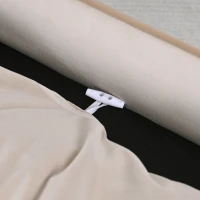 PawHut Sofá para perro, sofá para mascotas con cojín extraíble y funda lavable 66 x 43 x 19,5 cm beige(m-4)