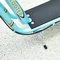 HOMCOM Step voor Kinderen vanaf 5 Jaar, Verstelbaar, voor Buiten, Aluminium, 120 x 58 x 85-95 cm, Lichtblauw(m-12)