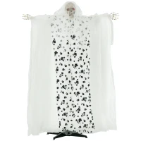 Outsunny Halloween-Dekoration Geisterbraut, Schreie & Augenleuchten, bewegungsaktiviert, 170cm groß, Indoor(m-1)