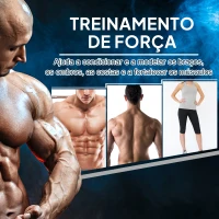 HOMCOM Conjunto de Halteres Hexagonais 2 x 5 kg Conjunto de Pesos com Barras de Conexão Kit de Treino de Fitness(m-7)