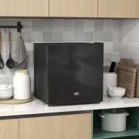 HOMCOM Mini-Vriezer 35 L Vriesbox Elektrisch Vrijstaand 45 W Mini Vriezer 47 x 44,2 x 48,8 cm Zwart(m-10)