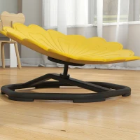 AIYAPLAY Sedia girevole sensoriale per bambini, sedile girevole per l'allenamento dell'equilibrio e della coordinazione, giallo(m-5)