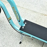 HOMCOM Step voor Kinderen vanaf 5 Jaar, Verstelbaar, voor Buiten, Aluminium, 120 x 58 x 85-95 cm, Lichtblauw(m-8)