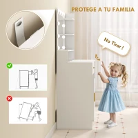 HOMCOM Tocador de Maquillaje con Luces LED y Taburete Espejo 2 Colores 10 Bombillas Cajón Estantes Compartimentos Blanco(m-6)