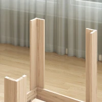 HOMCOM Tavolo da pranzo allungabile, tavolo da cucina rettangolare, per 8 a 6 persone, 140-180 x 80 cm, effetto legno naturale(m-5)