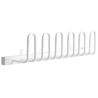 HOMCOM Schuhtrockner, elektrisch, Temperatur bis 55° C, Wandmontage, Stahl, weiß, 76 x 13 x 17cm