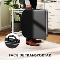 HOMCOM Marquesa de Massagem Dobrável Portátil com Altura Ajustável Encosto de Cabeça Removível  182x82x68 cm Laranja(m-5)
