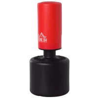 HOMCOM Sacco da Boxe da Terra Pesante con Altezza Regolabile (145-172cm) , Sacco da Boxe Pieno Base da Riempire con Acqua (100kg) Sabbia (120kg)(m-1)