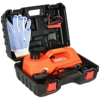 DURHAND Kit de Gato Eléctrico para Coche 12V 15,5-45cm Kit de Elevación de Automóvil 5 Toneladas 40x27,5x18cm Naranja(m-10)