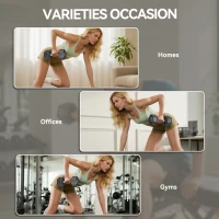 HOMCOM 2x12.5KG Rubber Hex Dumbbell Portable Hand Weights Dumbbell Home Gym(m-6)