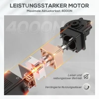 HOMCOM Aufstehsessel, elektrischer Liegesessel mit Massagefunktion, Polstersessel mit Aufstehfunktion, Metall, Stoff, Grau(m-5)