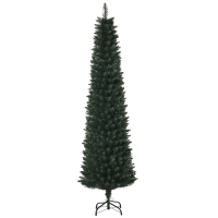 HOMCOM Árbol de Navidad Artificial Altura 180 cm con 380 Ramas Decoración Navideña para Interiores Ø56x180 cm Verde