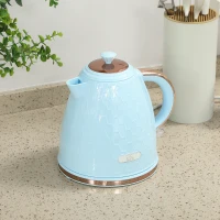 HOMCOM 3kW Rapid Boil Honeycomb Kettle - Light Blue(m-9)