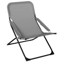 Outsunny Scaune Rabatabile Pliabile de Terasa cu Spatar Reglabil(m-11)