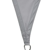 Outsunny Voile d'ombrage Triangulaire Grande Taille 4 x 4 x 4 m Polyester imperméabilisé Haute densité 160 g/m² Gris(m-9)